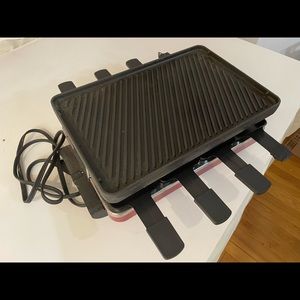 Raclette Party Grill With Reversible Grill Plate